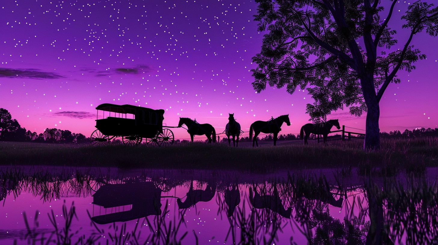 Free Starry Night Silhouette Image - Twilight, Silhouettes, Stars ...