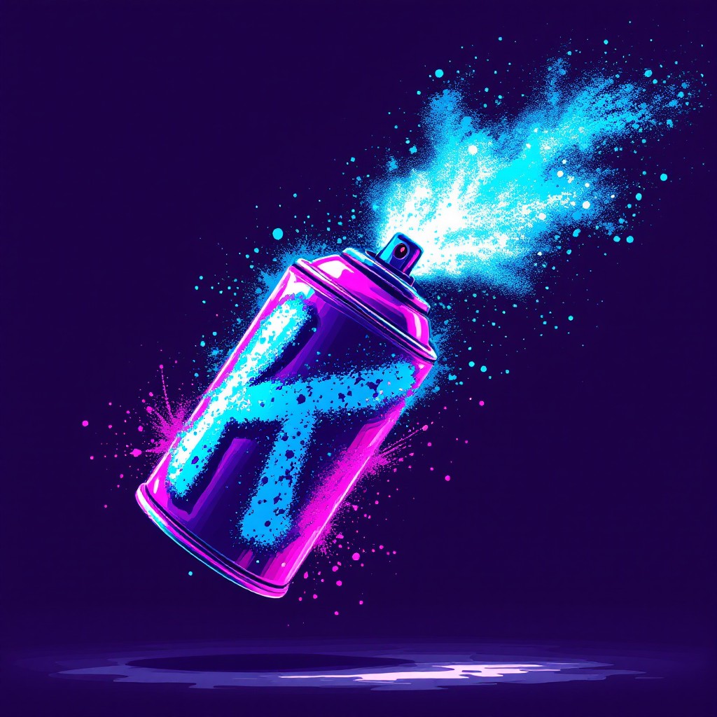 Neon Explotion Puff Free Neon Spray Explosion Image - Graffiti, Pixel, Neon | Download at ...