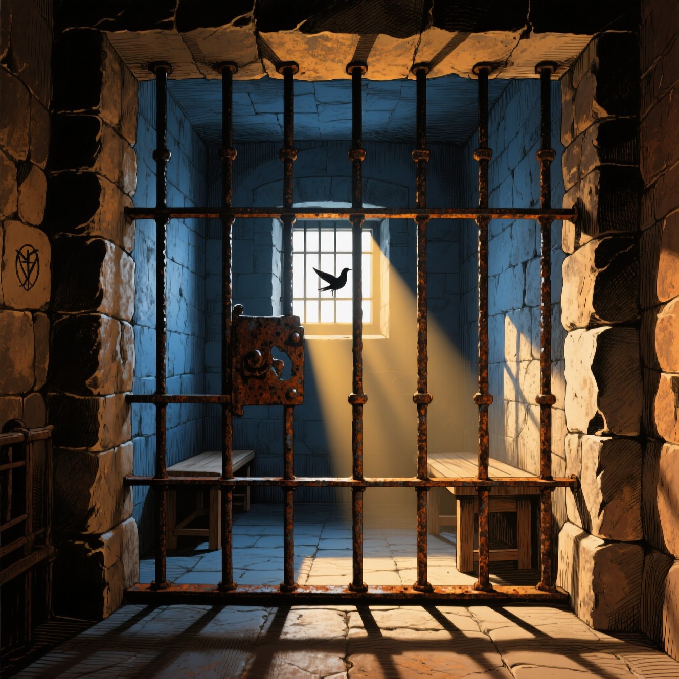 Shadow Behind Pbars Free Shadows Behind Bars Image - Prison, Cell, Bars | Download at StockCake
