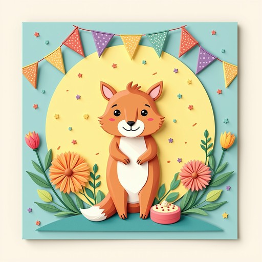 Congratulations Fox Free Joyful Animal Celebration Image - Celebration, Animals ...