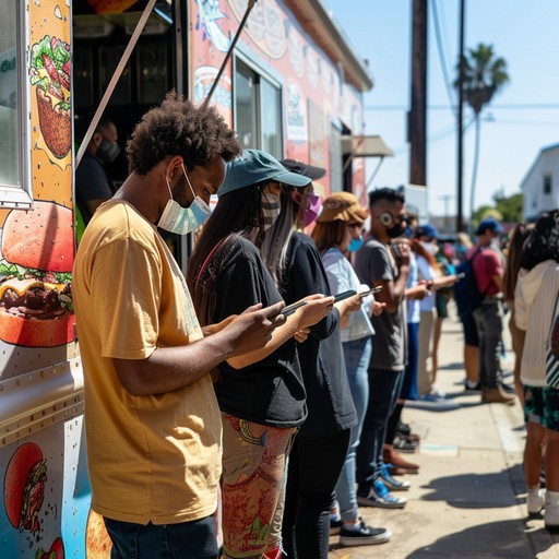 Order Food Queue Free Outdoor Food Queue Image - Street, Food, Queue | Download at StockCake