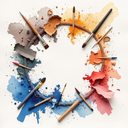Free Colorful Creative Circle Image - Watercolor, Paintbrushes, Circle ...