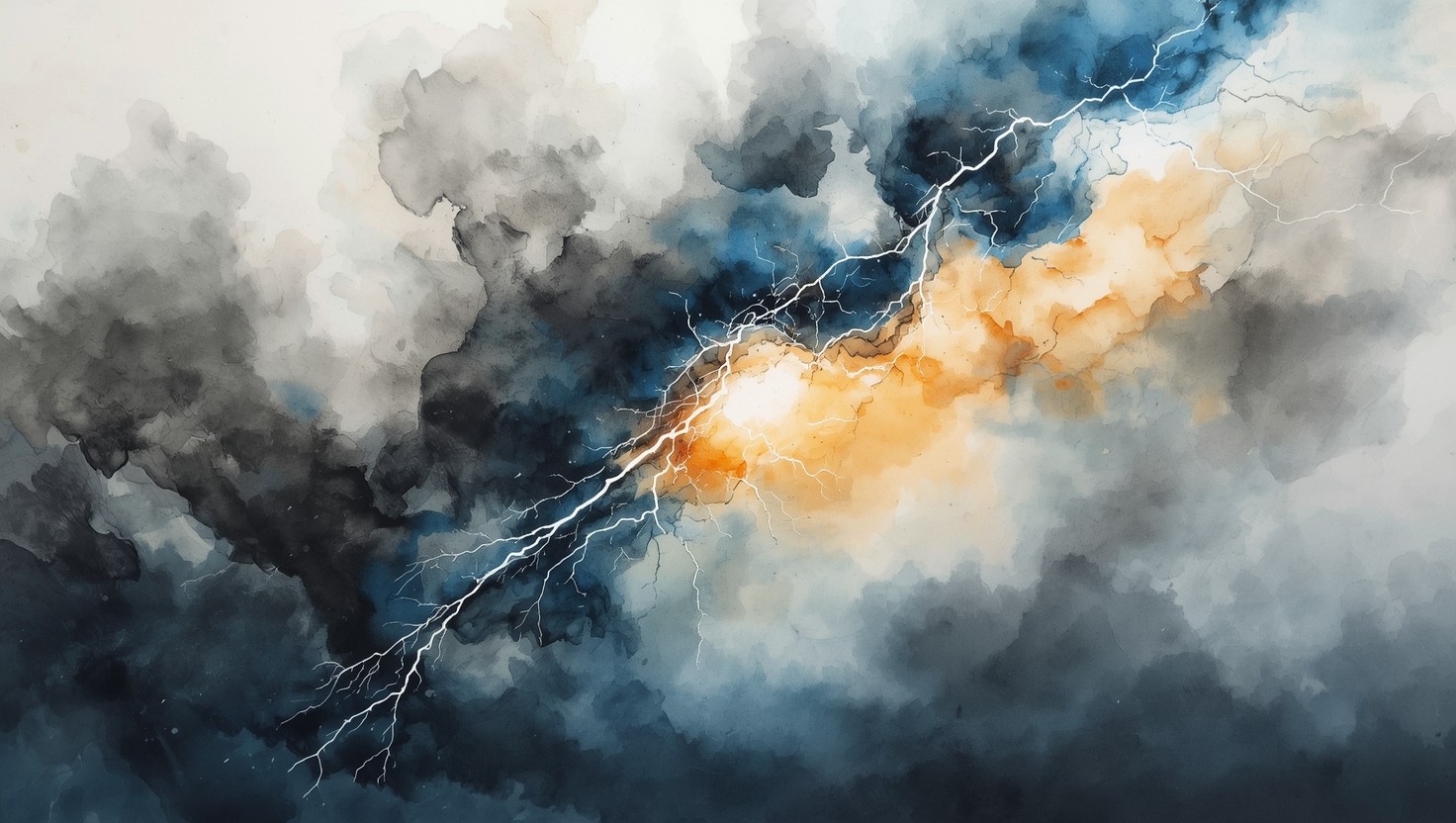 Free Storm Lightning Strikes Image - Watercolor, Storm, Lightning ...