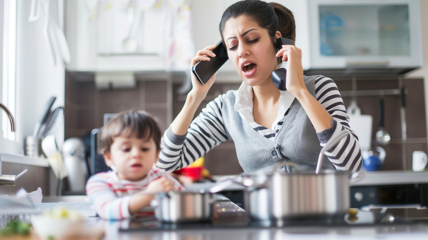 Download Multitasking Mom Chaos Image - Multitasking, Motherhood ...