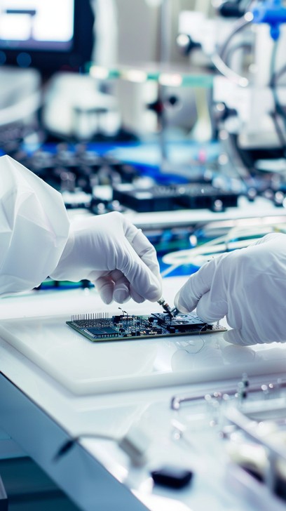 Free Focused technical work Image | Download at StockCake