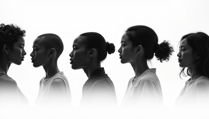 Subtle Profiles Free Contrasting Human Profiles Image - Silhouettes, Profiles, Minimal ...