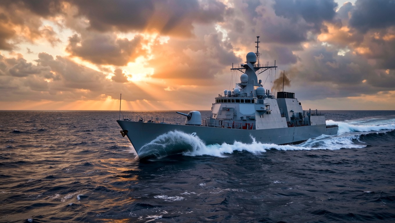 Free Naval Power Sunset Photo - Warship, Battleship, Navy | Download at ...