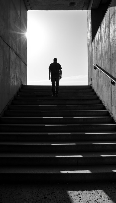 Through Shadow Free Climbing Through Shadows Image - Climbing, Staircase, Monochrome ...