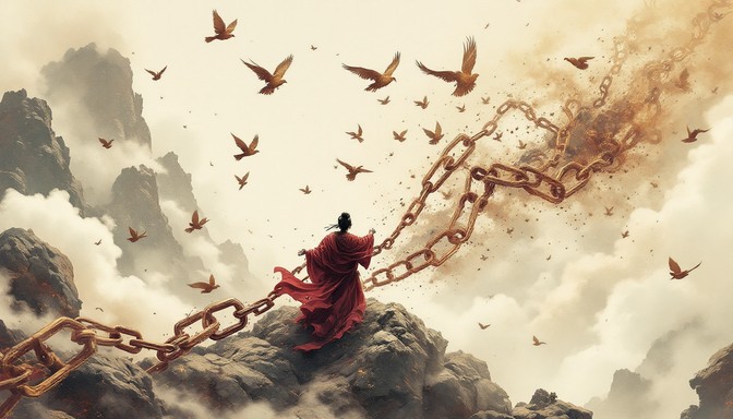 Free Chains Become Birds Image - Freedom, Transformation, Ravens ...