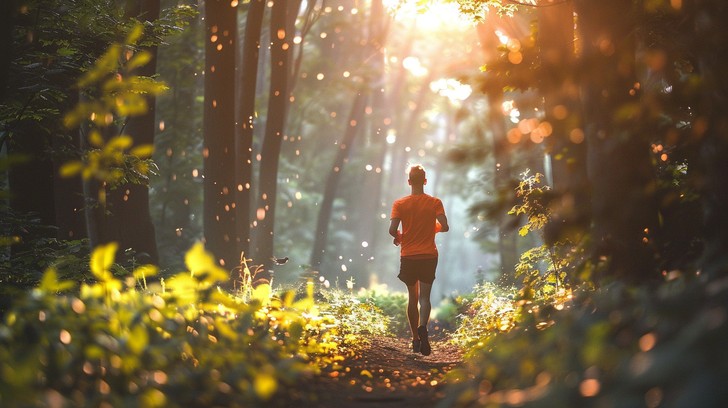 Free Sunlit Forest Run Photo - Forest, Sunrise, Running | Download at ...