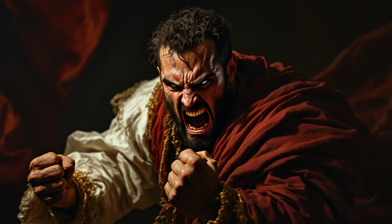 Red Rage Attacks Free Rage In Red Image - Rage, Baroque, Dramatic | Download at StockCake