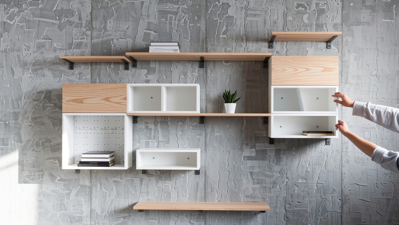 Free Minimal Wall Organization Image - Minimalist, Shelving, Storage ...