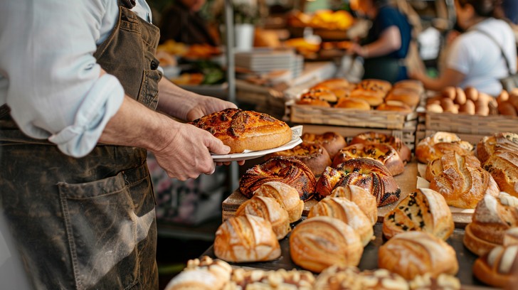 Quick Bread Display Free Artisan Bread Display Image - Bread, Bakery, Market | Download at ...