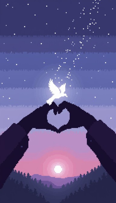Free Love Liberates Peace Image - Silhouette, Heart, Dove | Download at ...