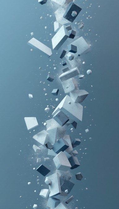 Free Floating Cube Cascade Image - Geometric, Minimal, 3d | Download at ...
