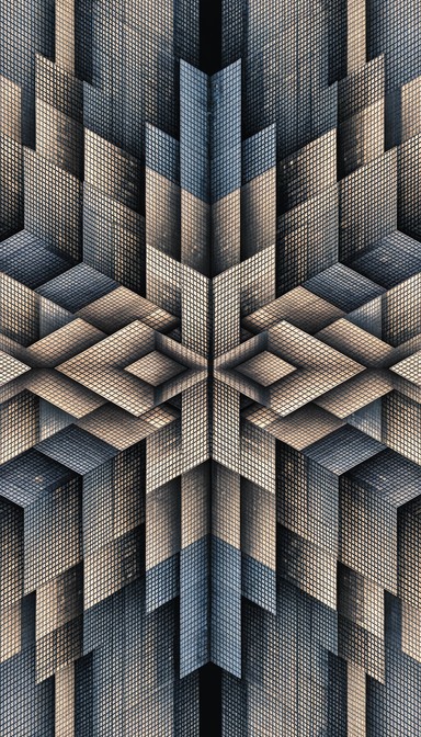 Geometric pattern featuring interlocking rectangular shapes inspired by ...