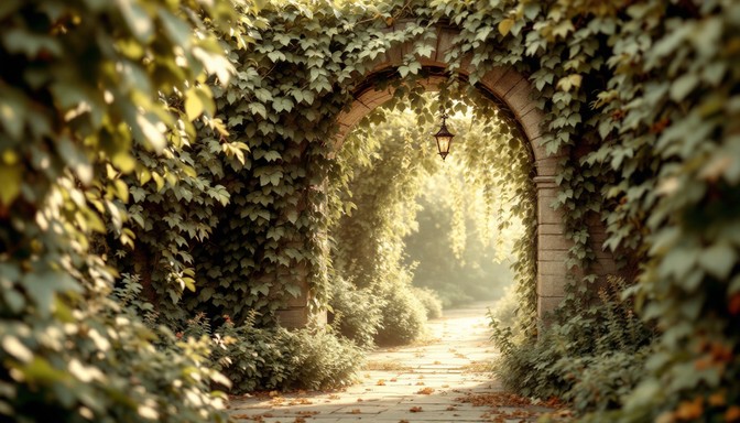 Free Enchanted Garden Arch Image - Arch, Ivy, Garden | Download at ...