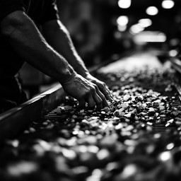 Hand Sorting Solid Solid Free Hands Sorting Materials Image - Industrial, Sorting, Hands ...