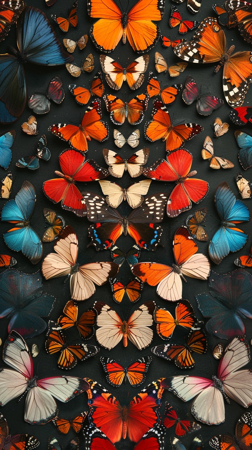 Free Colorful Butterfly Collage Image - Butterfly, Colorful, Nature ...