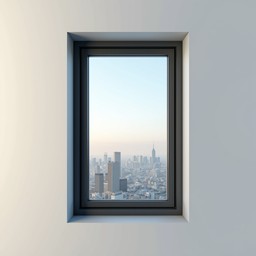 Free Floating Window View Image - Window, Skyline, Aluminum | Download ...