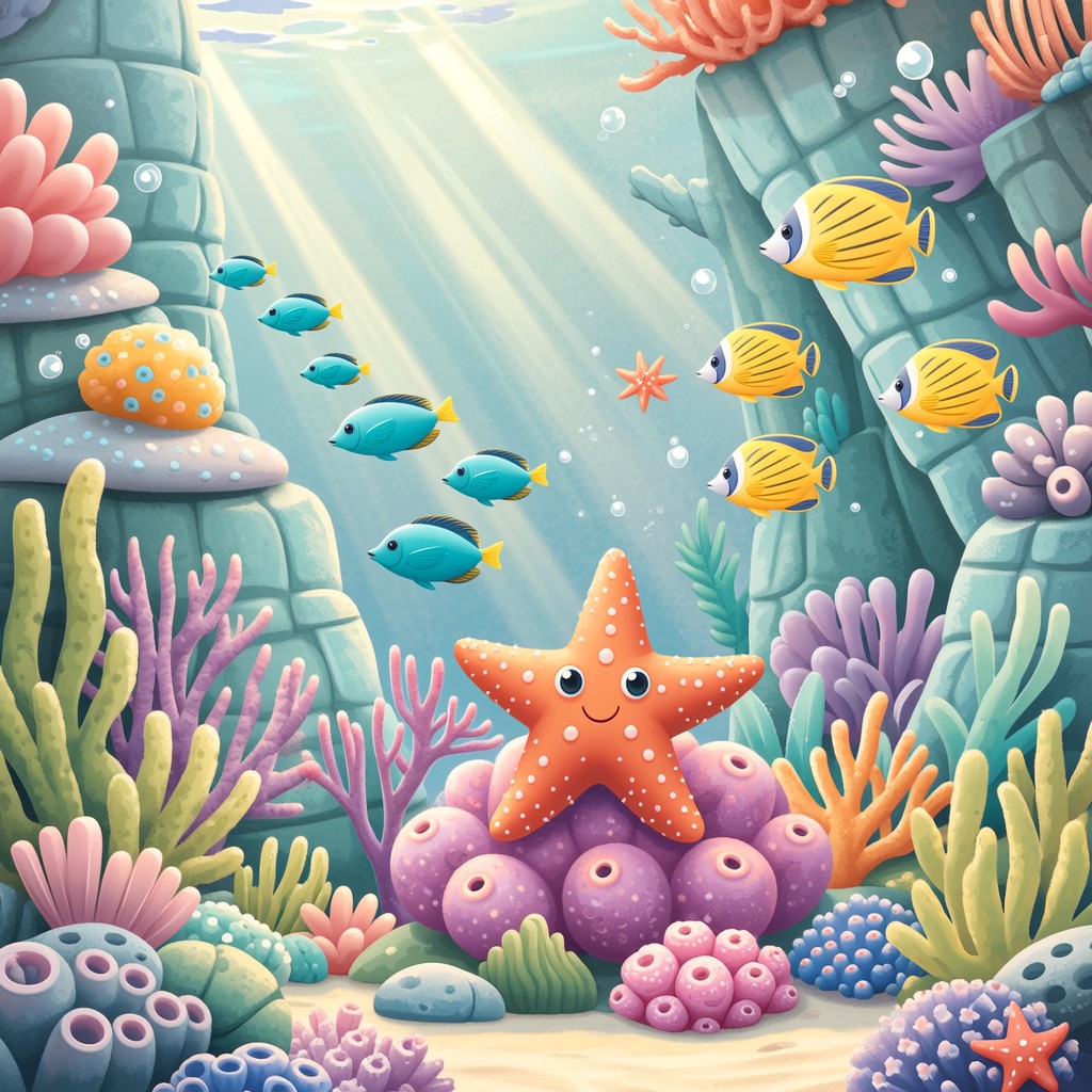 Free Underwater Starfish Paradise Image - Underwater, Starfish, Coral ...