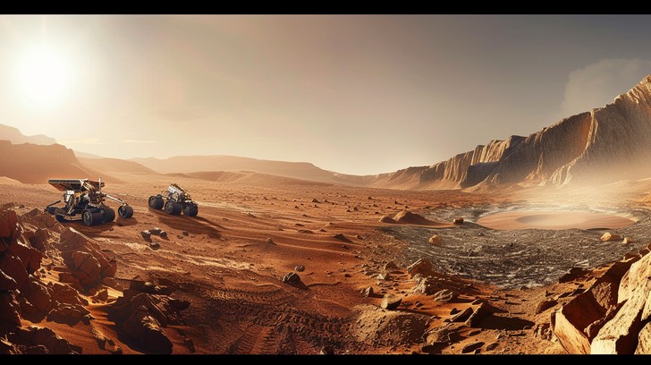 Free Martian landscape exploration Image - Mars, Exploration, Rover ...