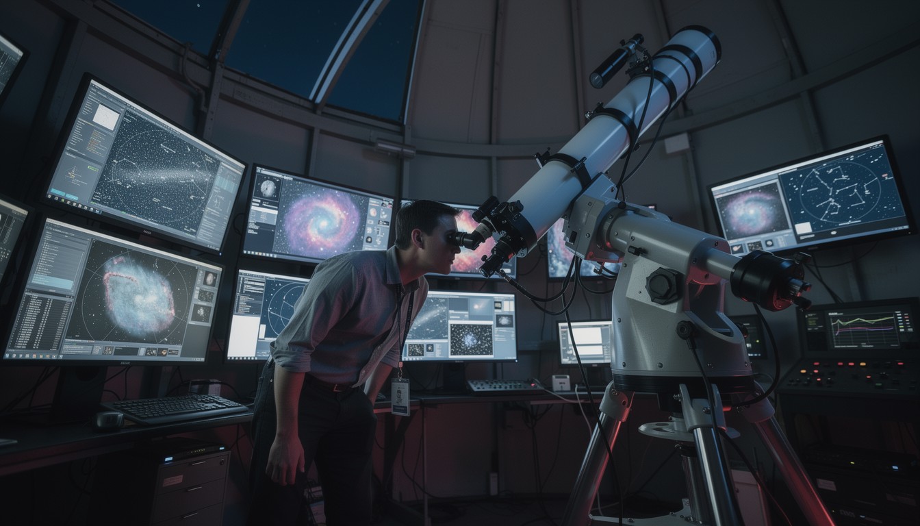 Free Exploring Cosmic Mysteries Image - Astrophysicist, Observatory ...