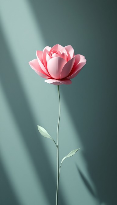 Pink Bloom Design Free Minimal Pink Bloom Image - Minimal, Geometric, Pink | Download at StockCake