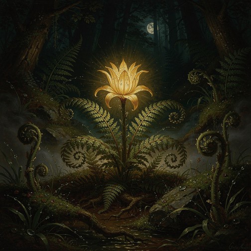 Fern Using Magic Free Enchanted Golden Fern Image - Golden, Fern, Magical | Download at ...