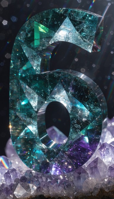Free Crystalline Number Six Image - Alexandrite, Crystal, Numeral ...