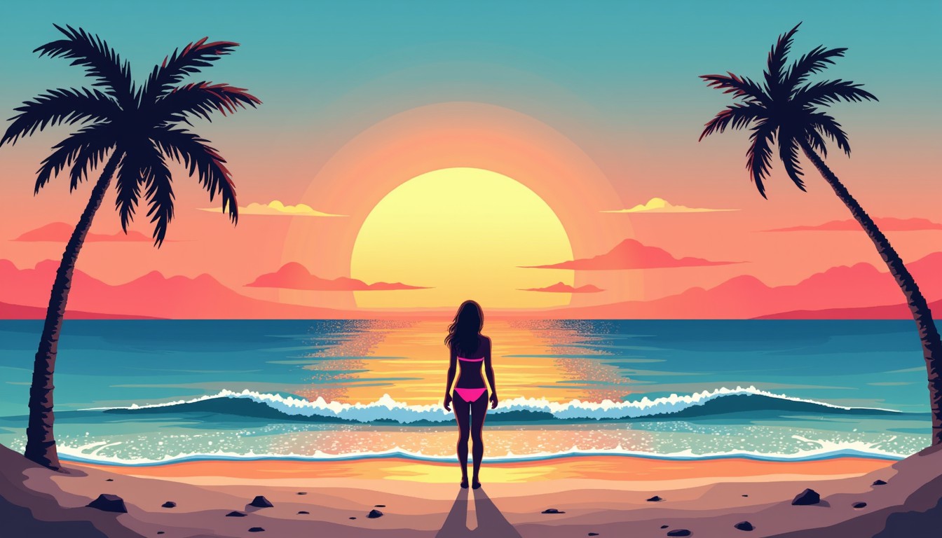 Free Pixel Beach Sunset Image - Sunset, Beach, Silhouette | Download at ...