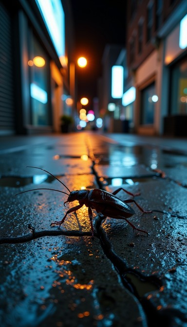 Free Glistening Sidewalk Crawler Image - Urban, Night, Wet | Download ...