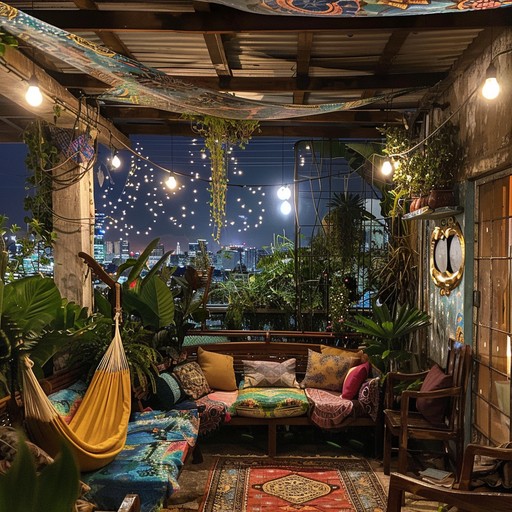 Free Cozy rooftop lounge Image - Rooftop, Lounge, Evening | Download at ...