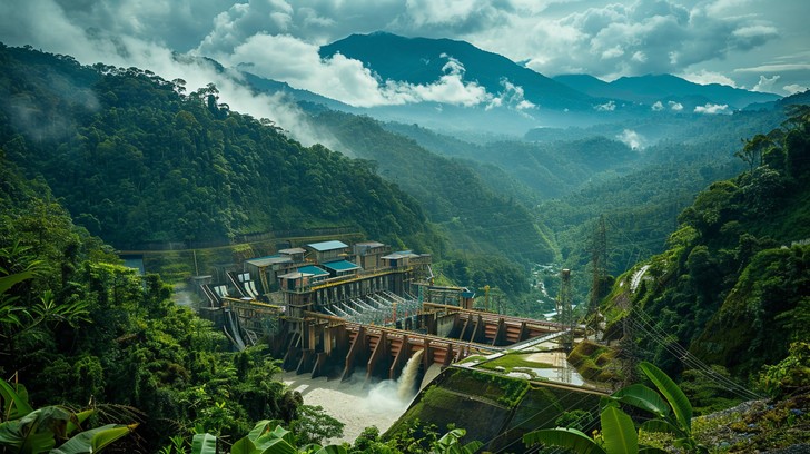 Free Misty Hydroelectric Dam Image - Mountains, Dam, Mist | Download at ...