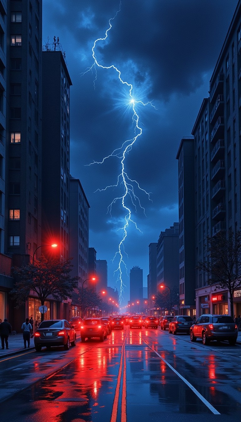Free Lightning Strikes City Image - Lightning, Storm, Cityscape ...