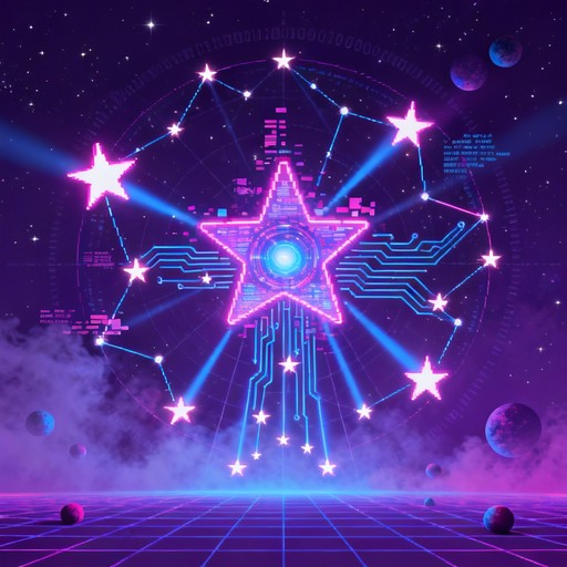Light Star Network Free Neon Star Network Image | Download at StockCake