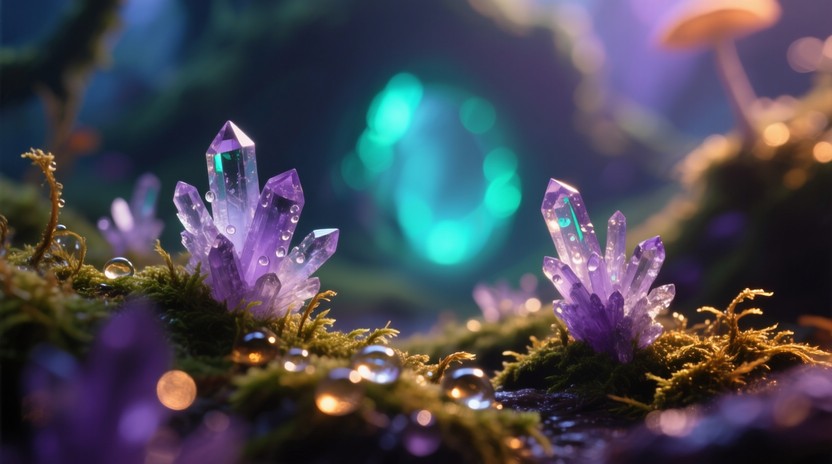 Free Enchanted Crystal Trees Image - Fantasy, Forest, Crystals ...