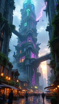Metropolis Visual Free Vertical Fantasy Metropolis Image - Fantasy, Metropolis ...