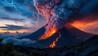 Free Volcano Lightning Storm Image - Volcano, Eruption, Lightning ...
