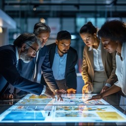 Free Interactive Team Collaboration Image - Teamwork, Technology ...
