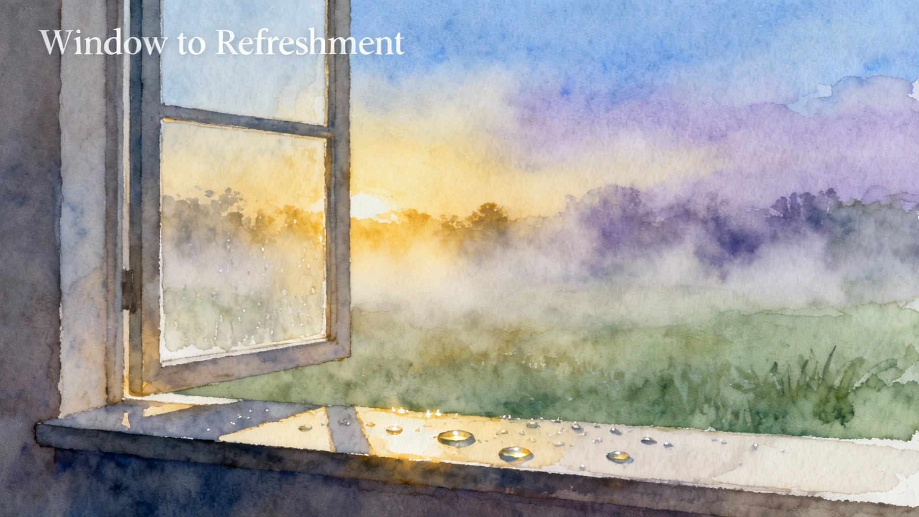 Free Morning Window View Image - Watercolor, Window, Morning | Download ...