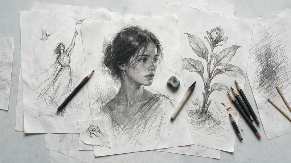 Download Graphite Rooster Sketch Stock Images for Free | StockCake