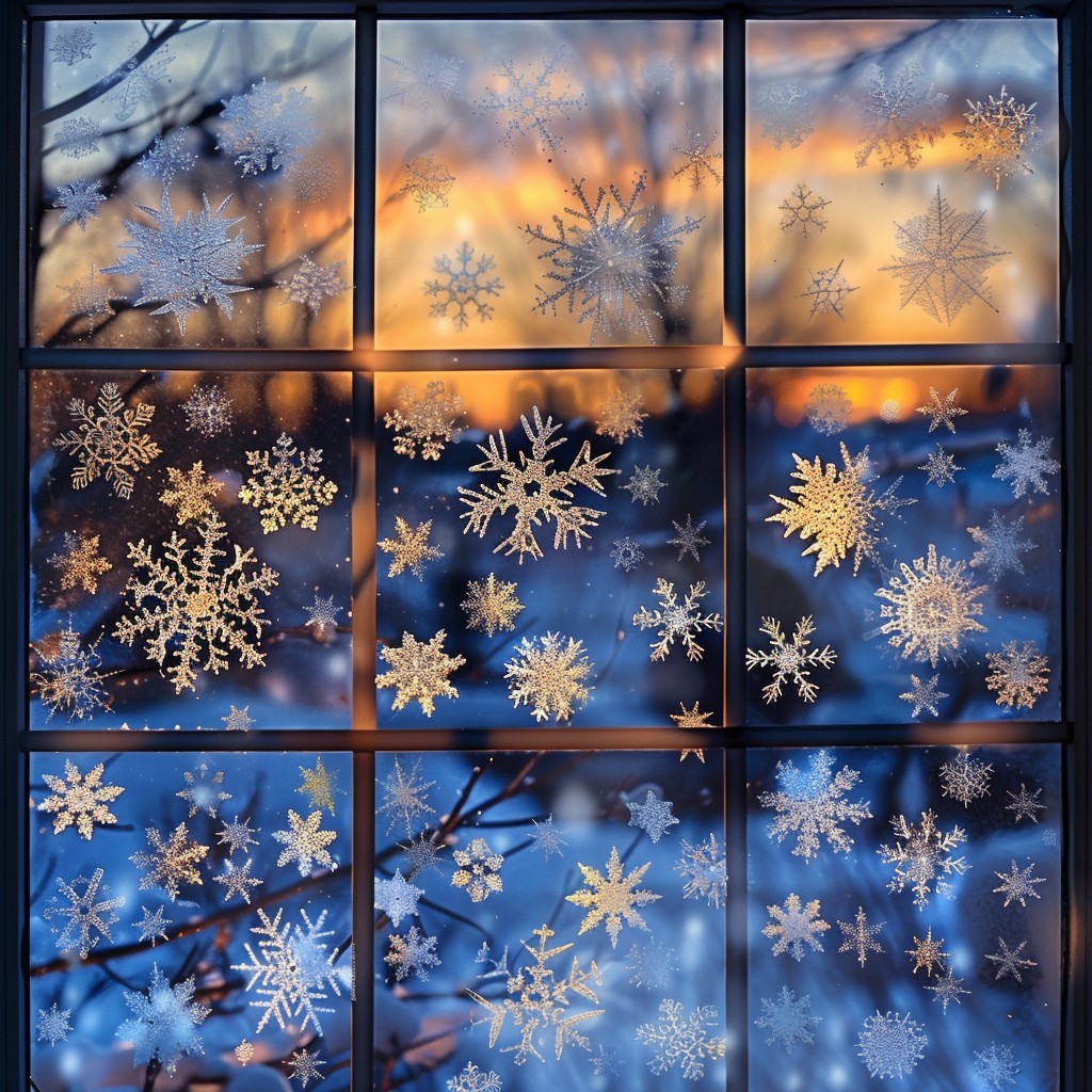 Free Frosted Window Panes Image - Snowflakes, Window, Winter | Download ...