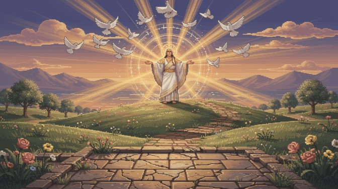 Download Divine Pixel Radiance Image - Divine, Pixel, Radiance | StockCake