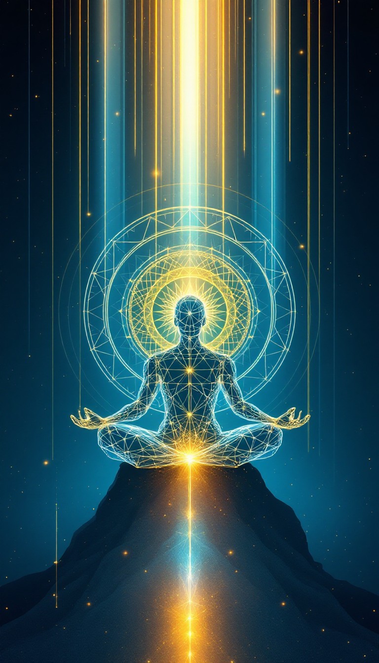 Free Sacred Golden Meditation Image - Meditation, Spiritual