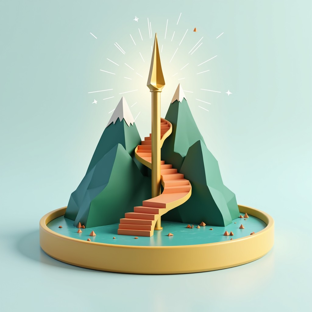 Free Ascending Golden Path Image - Compass, Mountain, Pathway ...