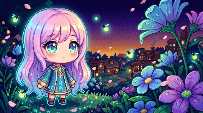 Free Magical Garden Dreams Image - Chibi, Pixel, Art | Download at ...