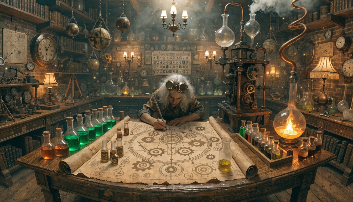 Free Steampunk Alchemy Workshop Image - Steampunk, Workshop, Alchemy ...