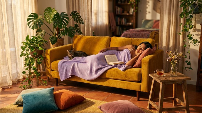 Free Afternoon Nap Bliss Image - Woman, Napping, Sleeping | Download at ...