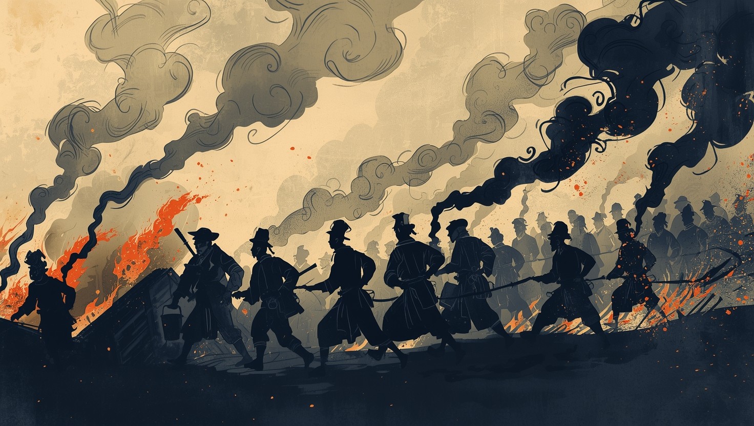 Free Fighting Fire Together Photo - Fire, Smoke, Silhouette | Download ...